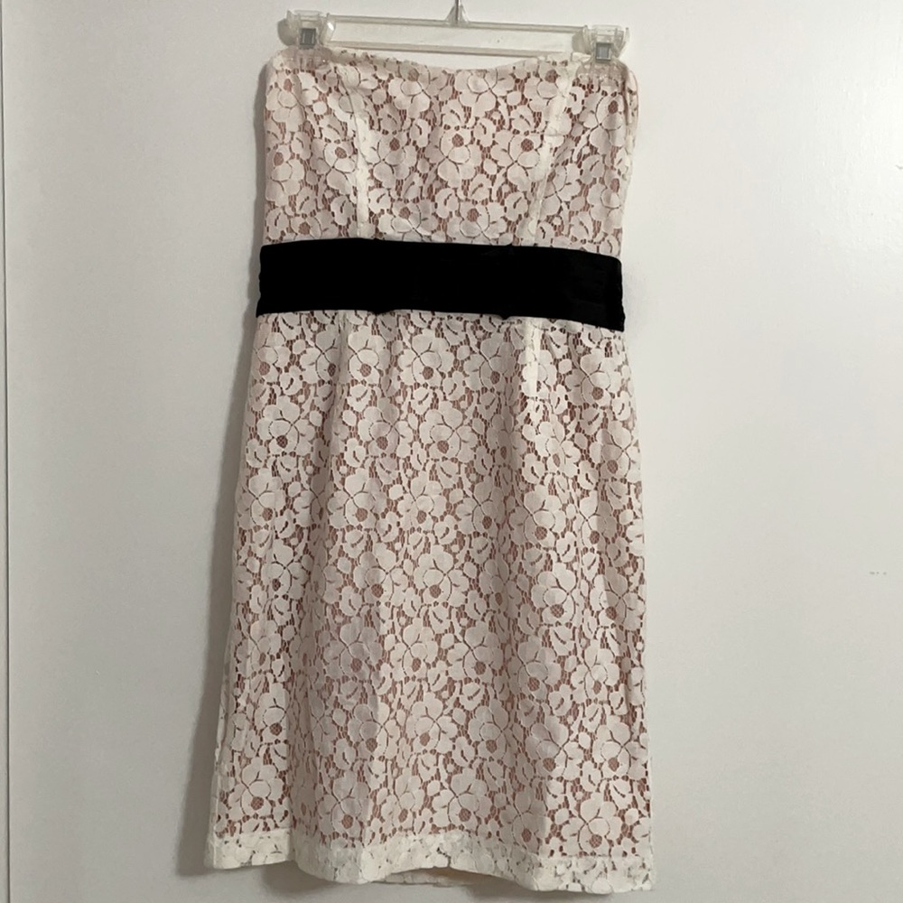 Off white blush under slip mini dress